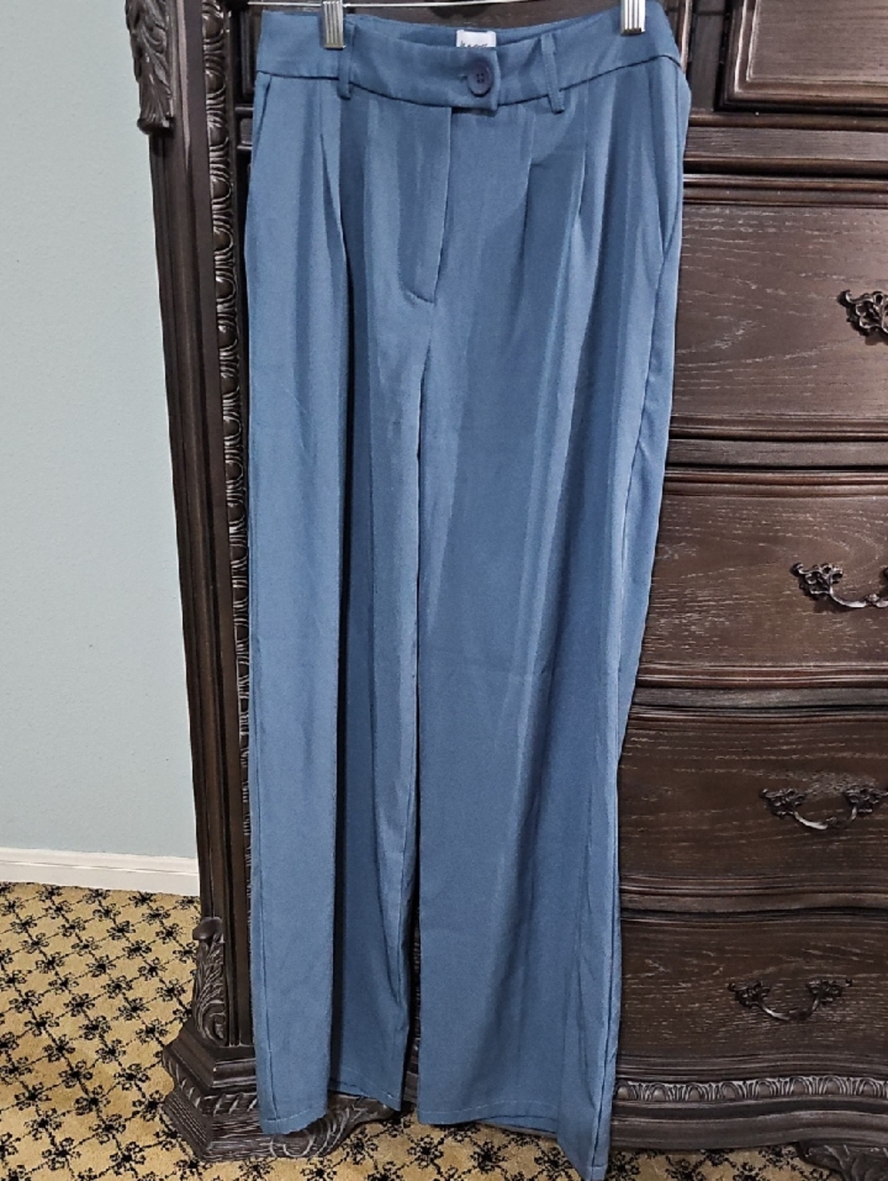 Princess Polly Wide Leg Pants‎ in Slate Blue